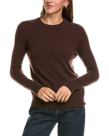 InCashmere | Womens | Basic Crewneck 100% Cashmere Sweater | Brown