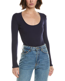 L'AGENCE | Womens | Elara Bodysuit | Navy