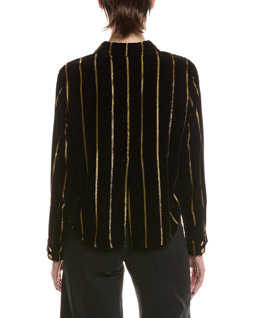 L'AGENCE | Womens | Cosette Crop Hi Low Shirt | Black