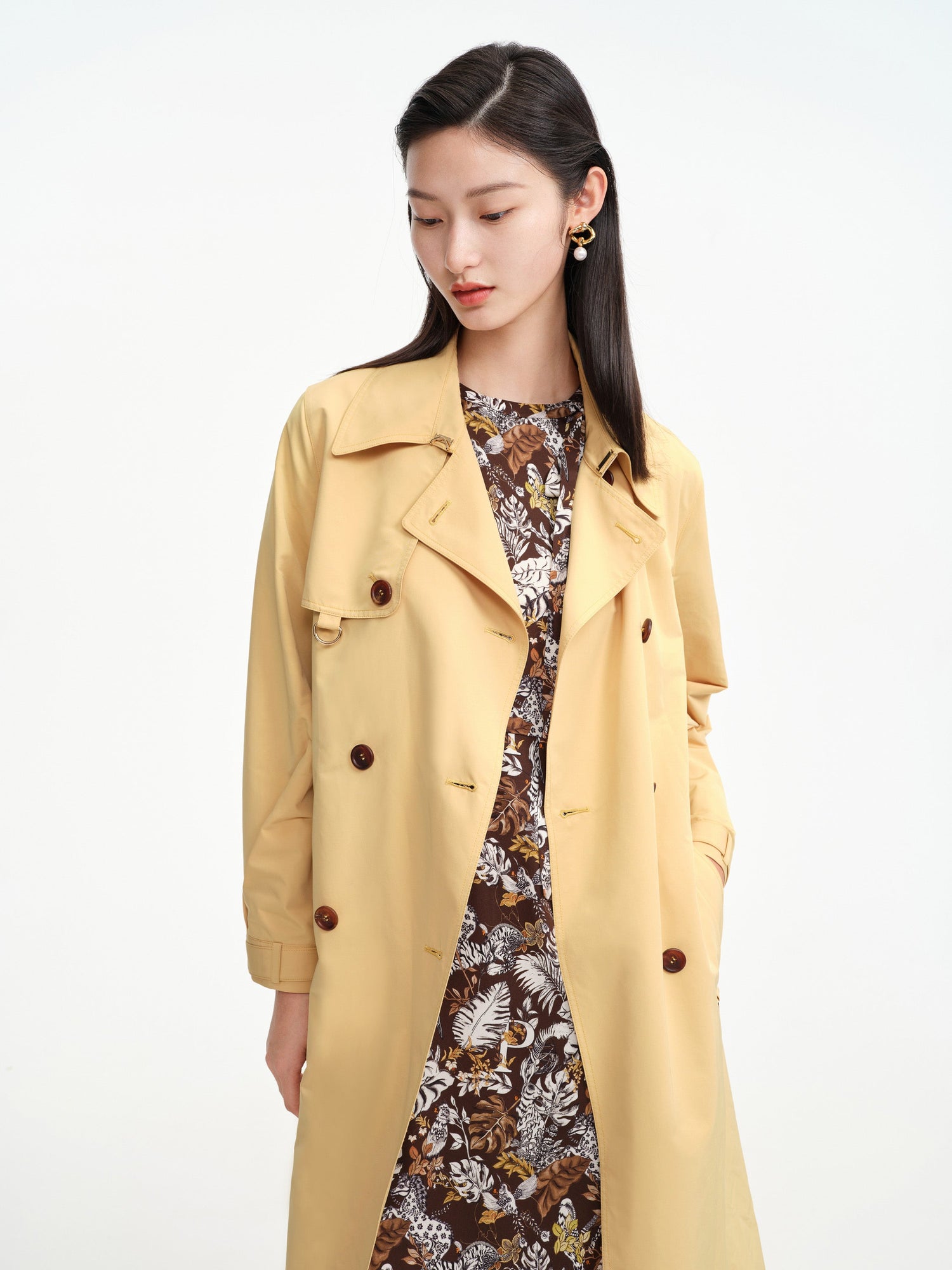 Trench Coat | Yellow