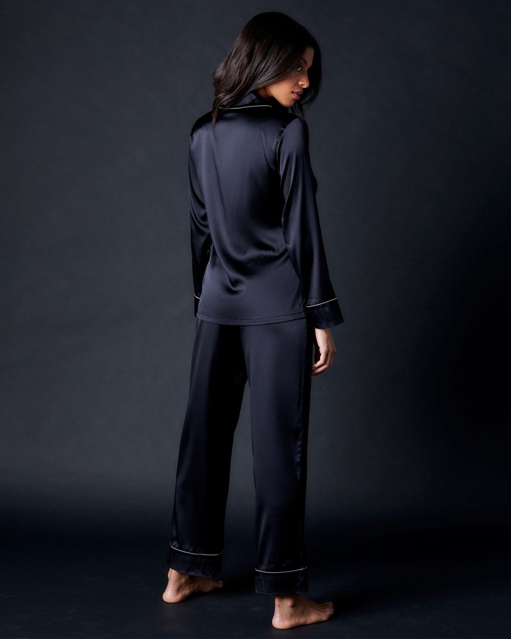 Marlene Pajama Set | Black/Blush