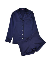 Sophia Pajama Set | Navy/Black