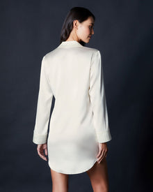 Bette Sleepshirt | Ivory/White
