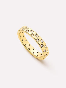 Eden Band Ring | 14K Gold on Brass | Cubic Zirconia