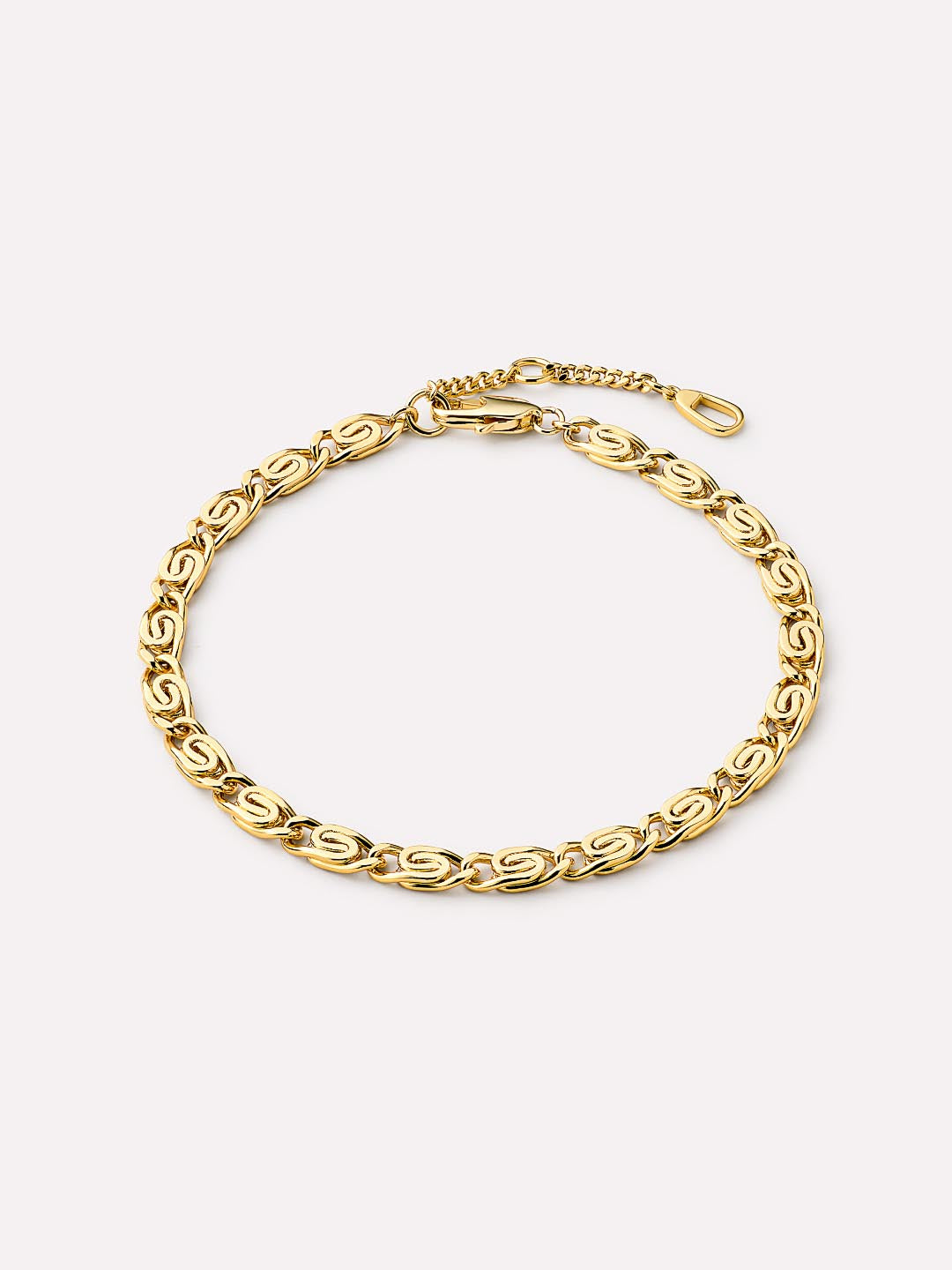 Chain Navy Bracelet | 14K Gold on Brass