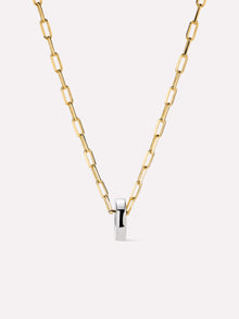 Jasper Pendant | 14K Gold on Brass/Rhodium on Brass