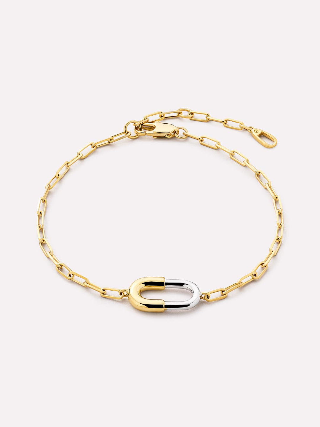 Blake Charm Bracelet | 14K Gold on Brass/Rhodium on Brass