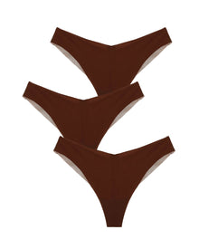 3 Pack | Victoire Jolie Thong | Chocolat
