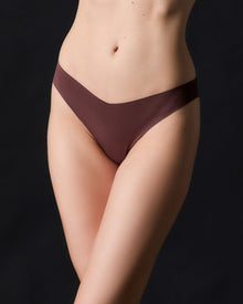 Estelle Cotton Thong | Chocolat