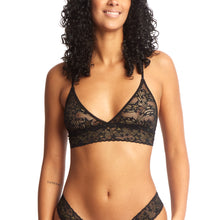 Night Fever Triangle Bralette | Black/Gold