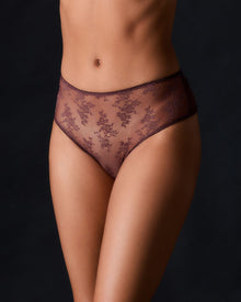 Romy High Waist Brief | Marron
