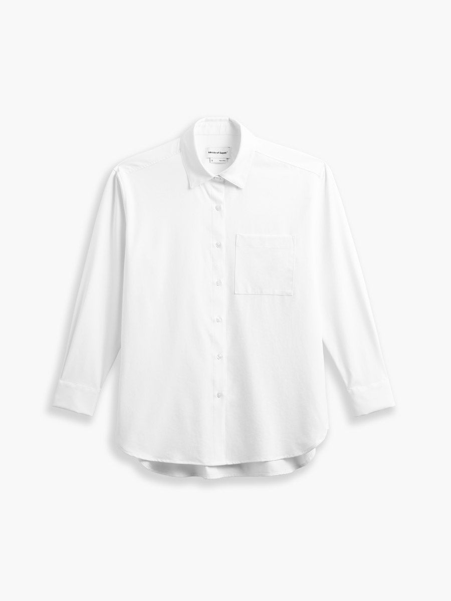 Women's Aero Zero Oversized Shirt - White (1B)