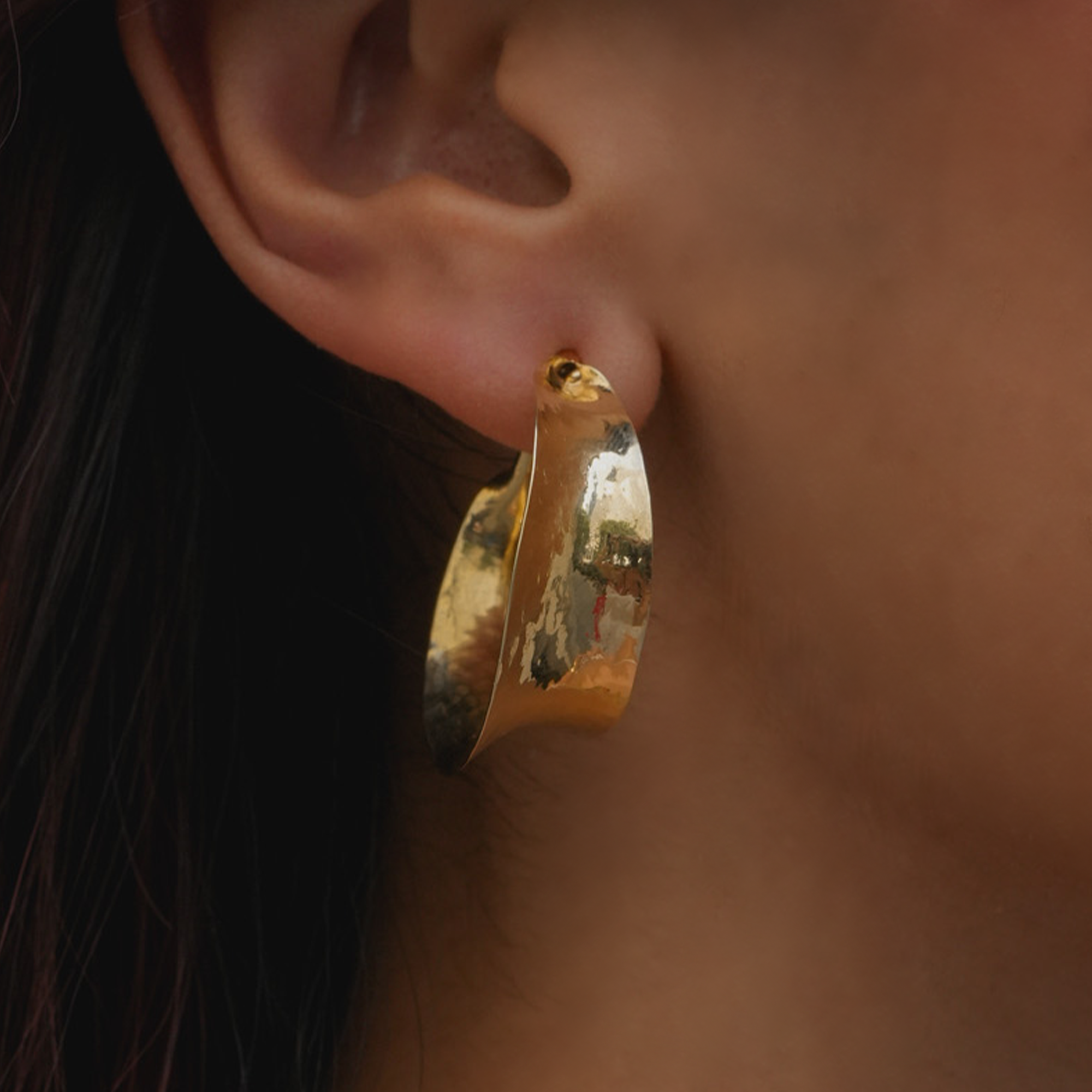 Solana Hoop | 18K Yellow Gold-Plated