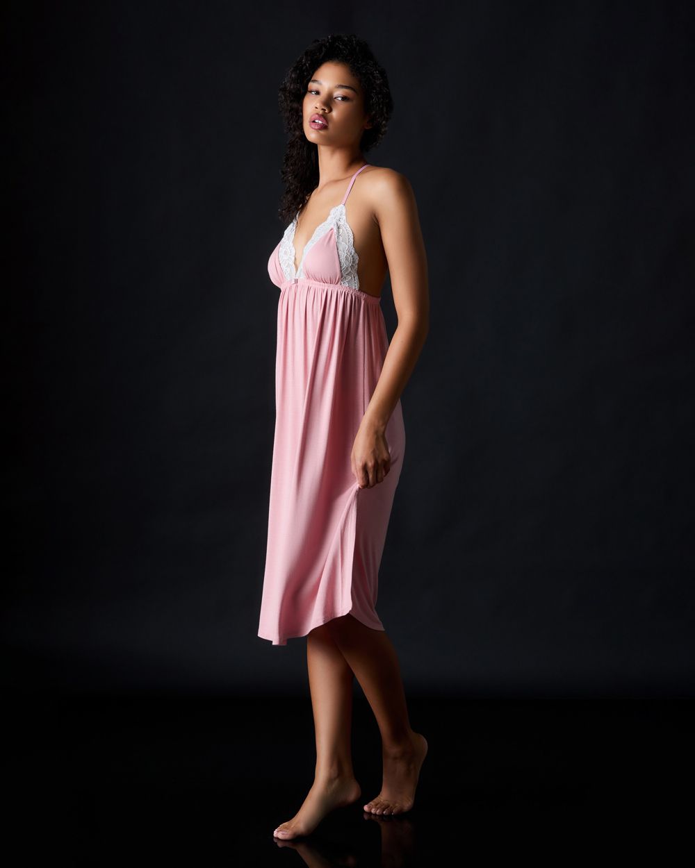 Emma Long Chemise | Parfait/Ivory
