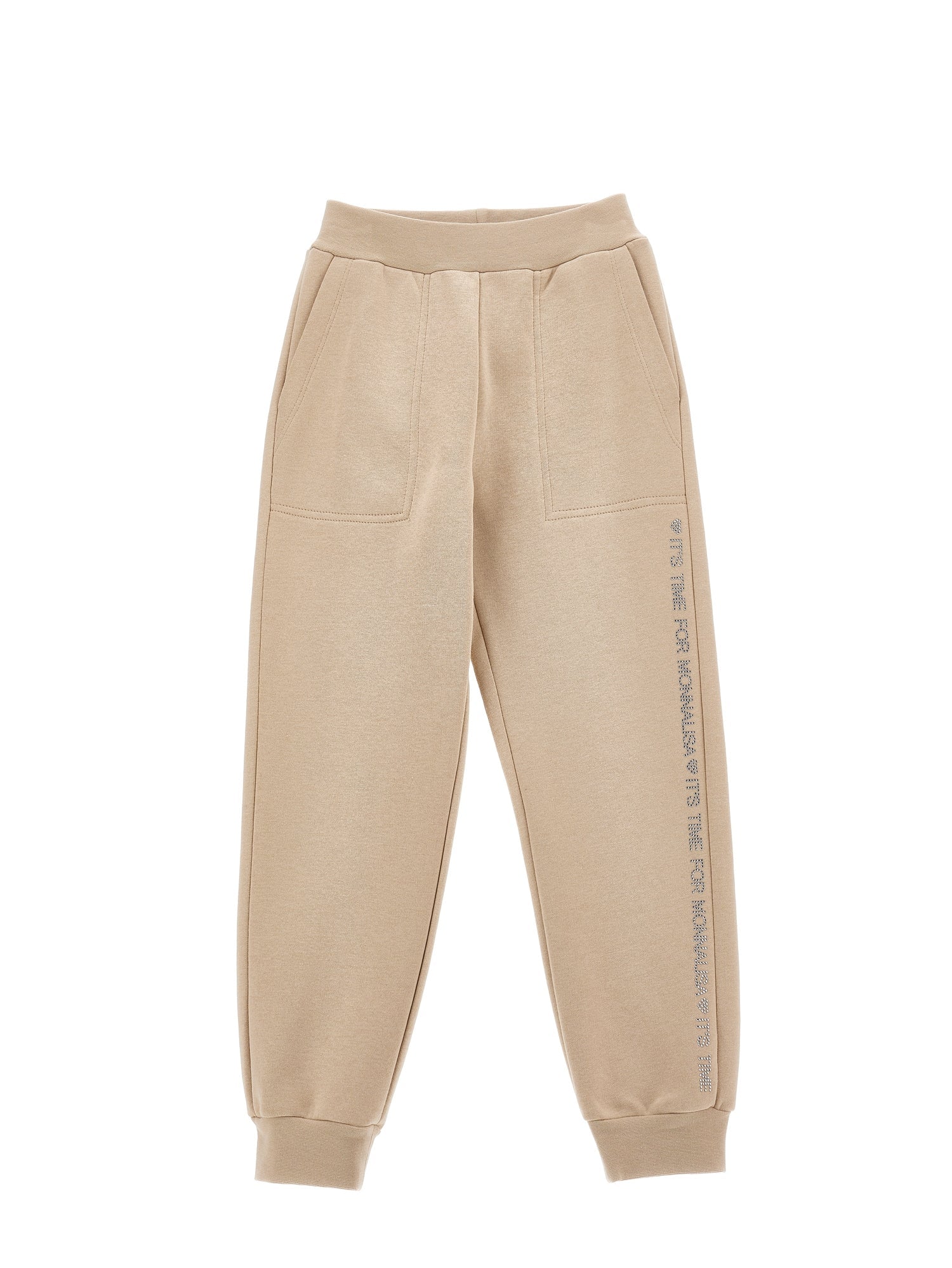 Girls | Heavyweight Fleece Joggers | Beige