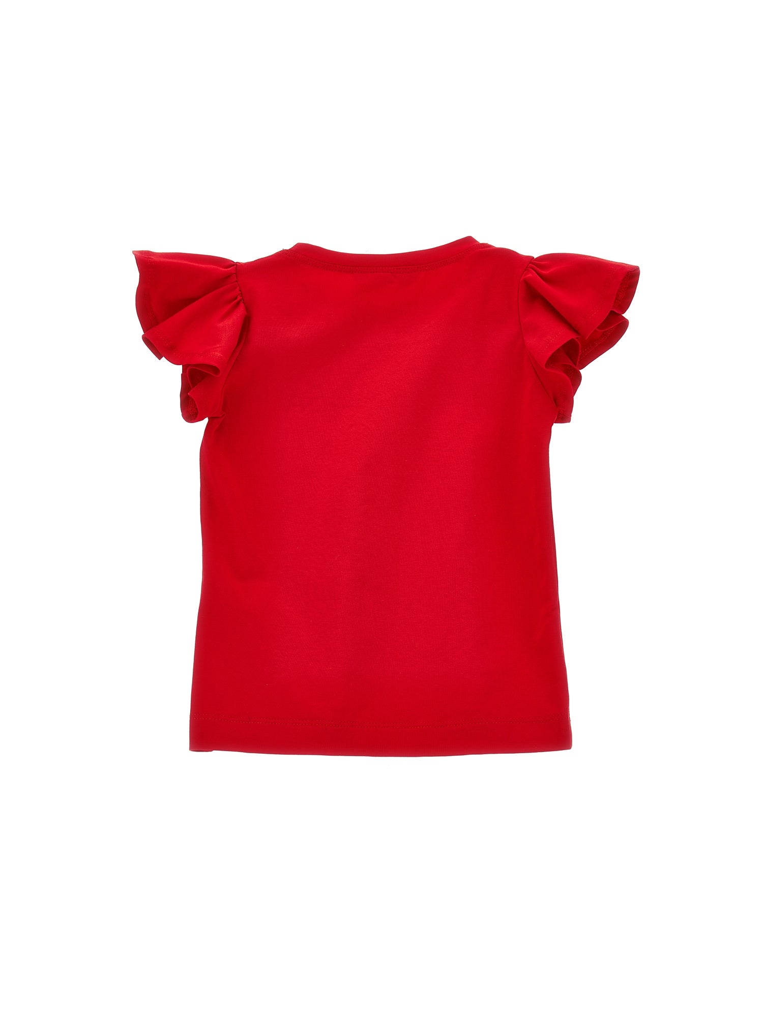 Girls | Studded Logo Jersey T-Shirt | Red