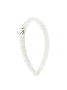 Girls | Sequin And Pearl Headband | Cream