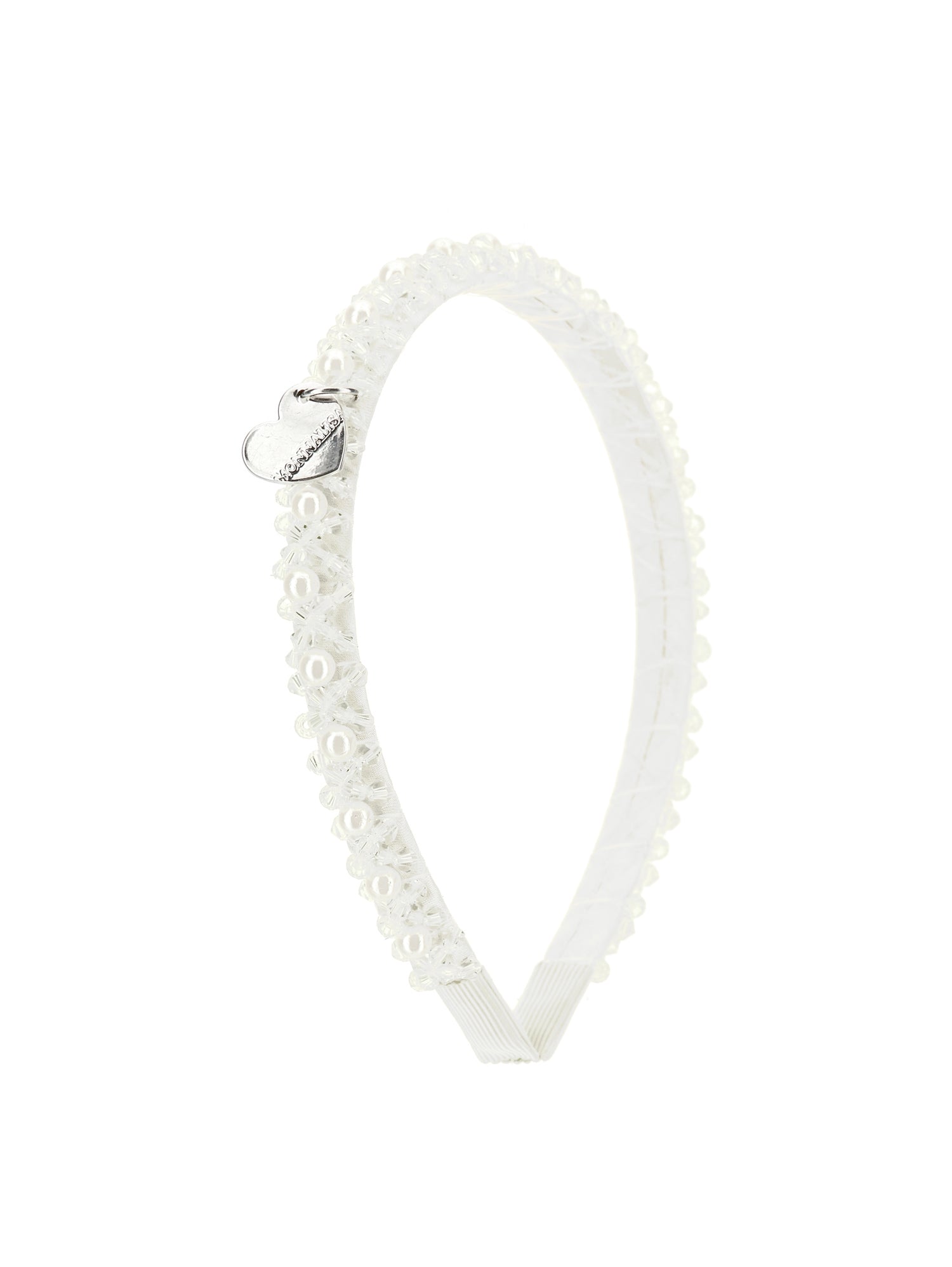 Girls | Sequin And Pearl Headband | Cream