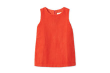 Organic Cotton Corduroy Dress | Dark Coral