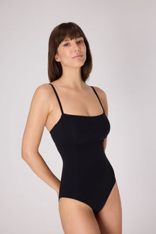 Essential U/W Cut Out  One Piece Suit | Black