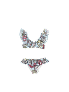 Girls | Bugs Bunny Polyester Bikini | Corydalis Blue