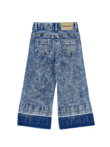 Girls | Flared Five-Pocket Jeans | Stone Denim Blue