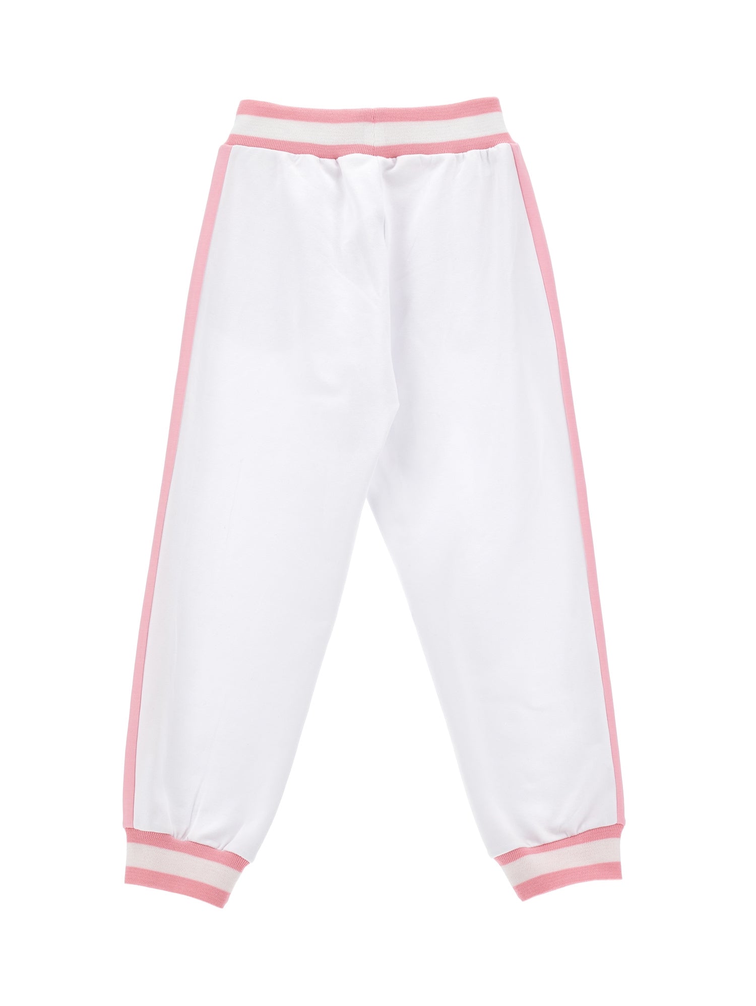 Girls | Barbie Cotton Fleece Joggers | White