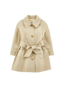 Girls | Gabardine Trench Coat | Beige
