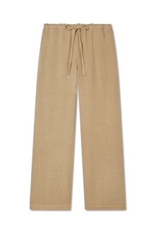 Delphine Linen Pant | Toffee