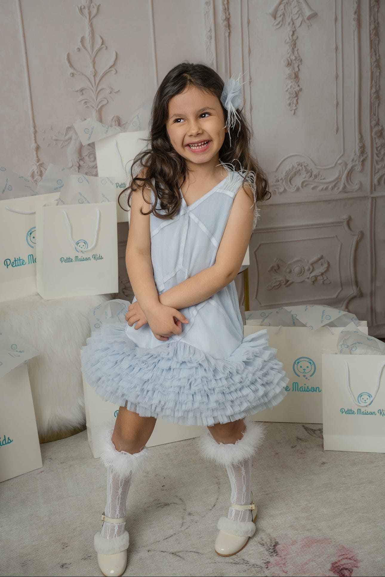 Baby Girls | Skylar Tulle Tutu Dress | Blue