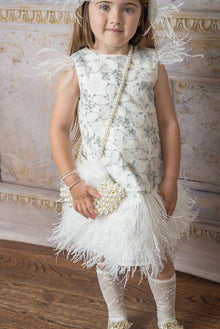 Baby Girls | Olivia Feather Dress | White