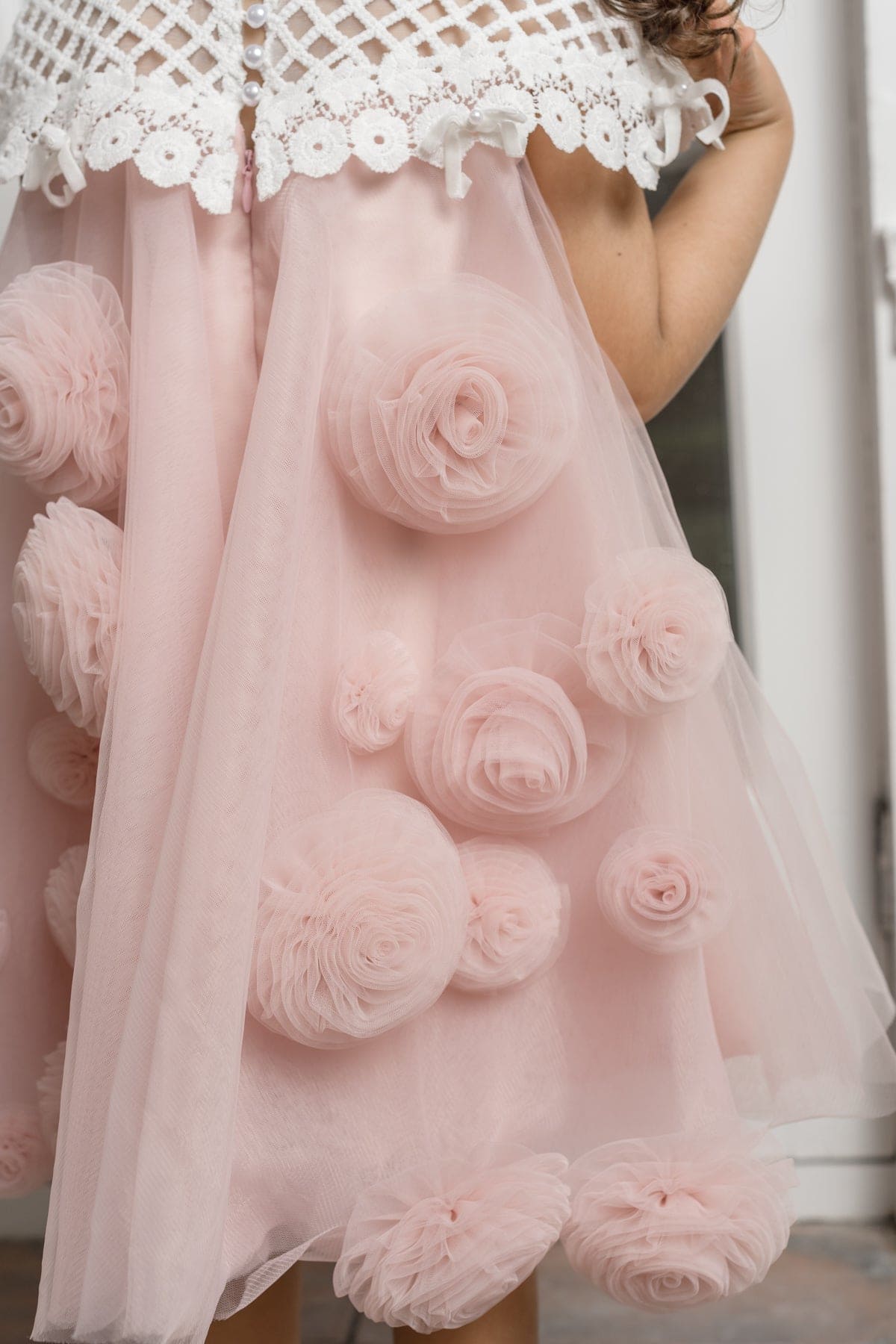 Baby Girls | Rosa Tulle Flower Dress | Pink