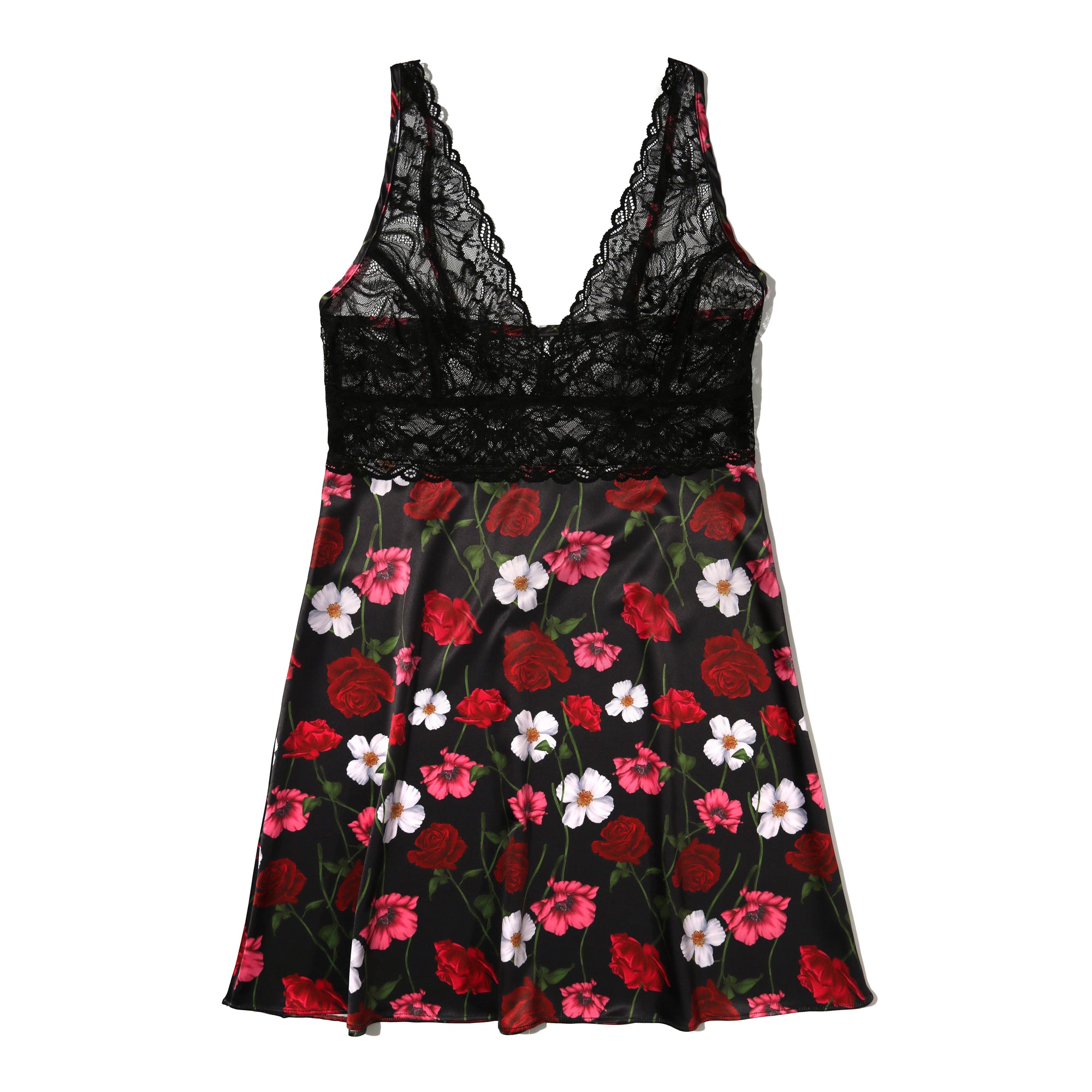 Luxe Satin Chemise | Am I Dreaming (Floral Print)