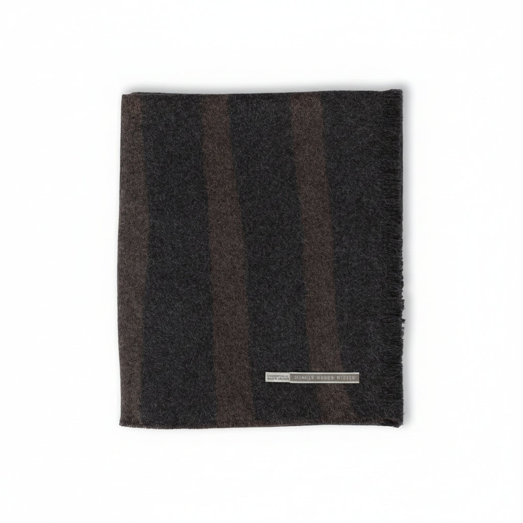 Zebra Throw | Dark Taupe/Charcoal