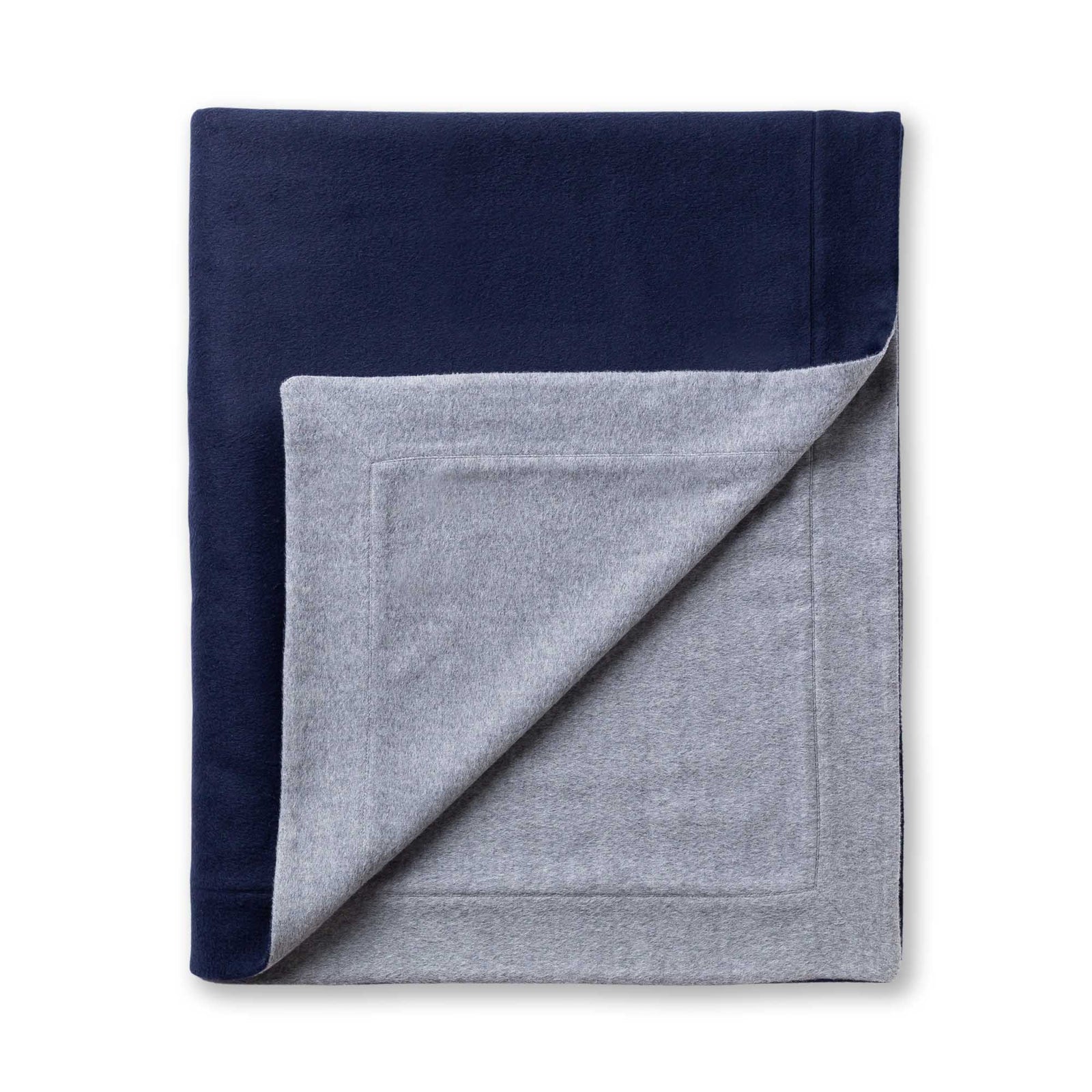Hudson Bed Blanket | Navy/Light Grey