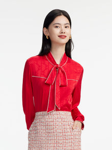 Lace-up Shirt | Red