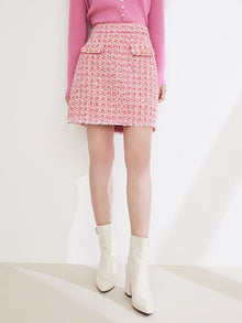Parisian-style Skirt | Rose Red