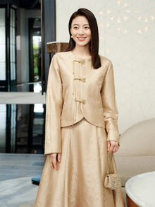 Elegant Chinese-style Jacket | Khaki