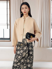 Elegant Woolen Coat | Beige