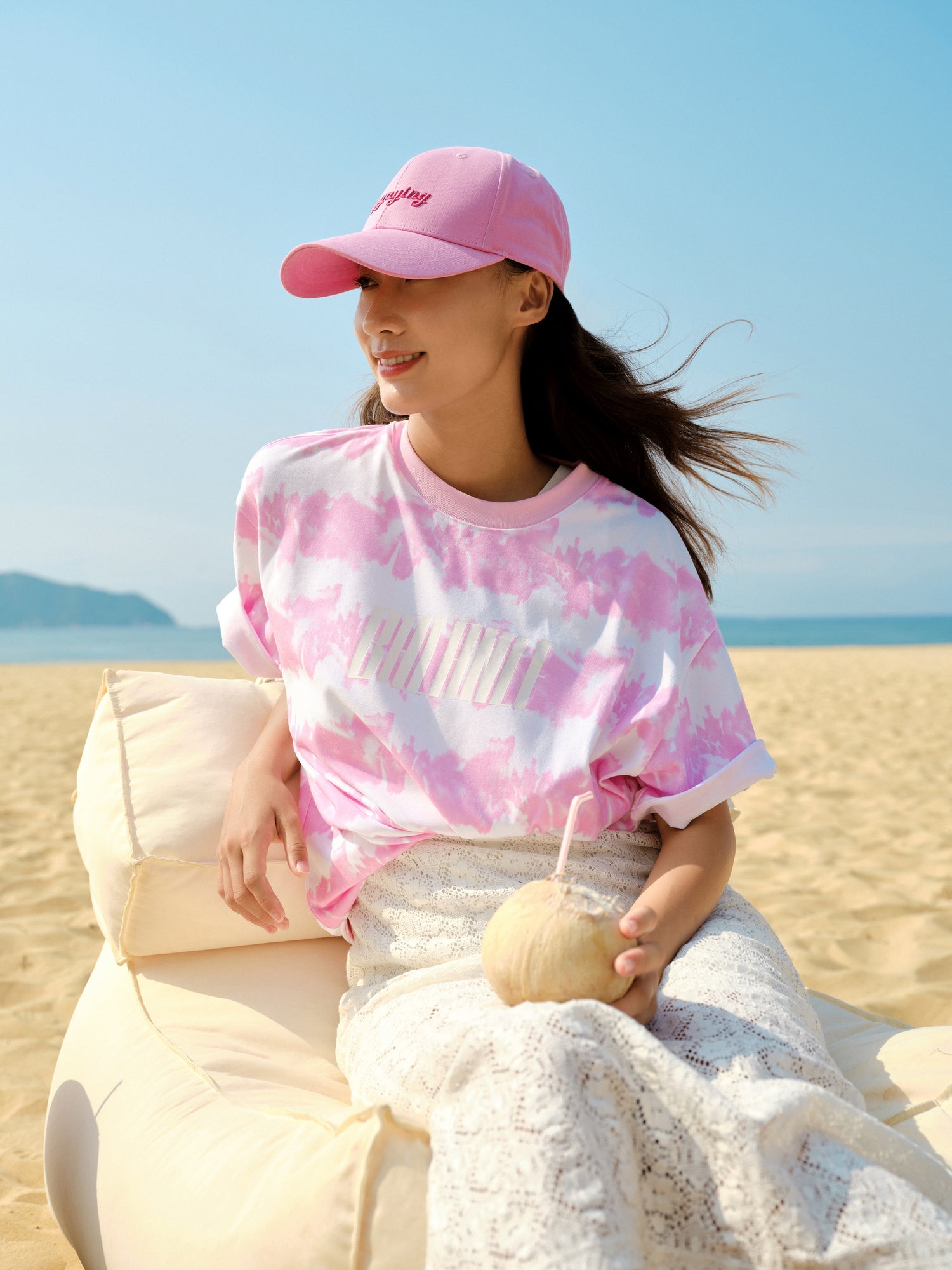 Long-staple Cotton T-shirt | Pink