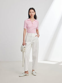Tencel Cotton Denim Jeans | White