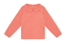 Organic Woven Collared Shirt | Coral - Madder Plant Dye
