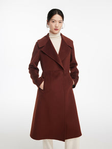 Cashmere coat | Brown