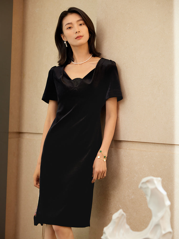 Acetic Acid Blend Dress | Black