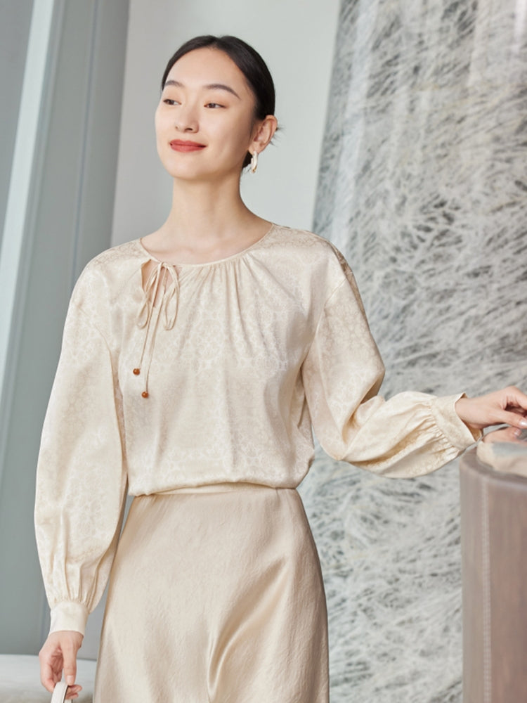 Silk Shirt | Beige