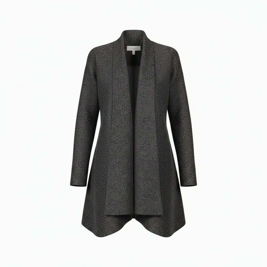 Swing Coat | Grey Melange