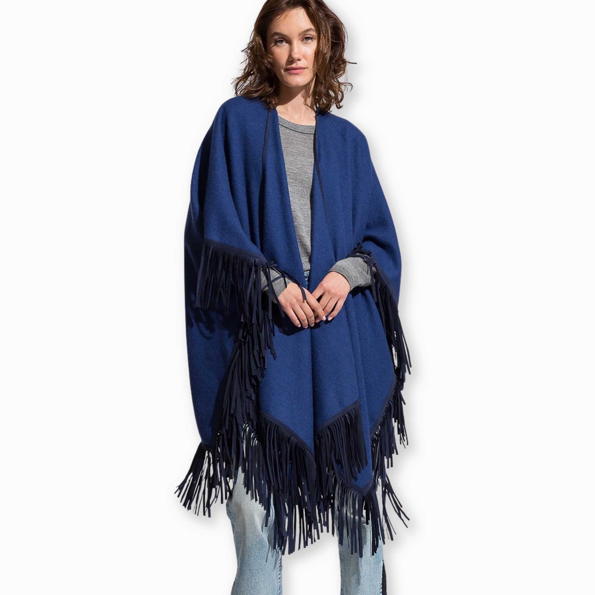 Unisex | Santa Fe Cape | Indigo
