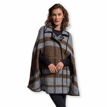 Unisex | Audrey Cape | Cognac / Black