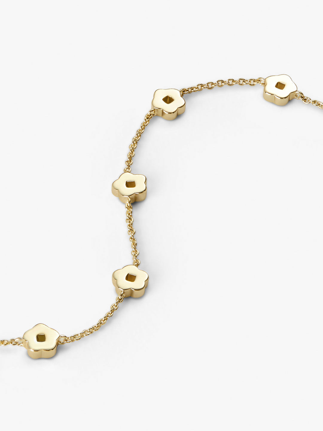Rowena Flower Bracelet | 14K Gold on Brass