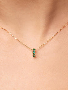 Emerald Zeno Charm | 10K Solid Gold | Emerald
